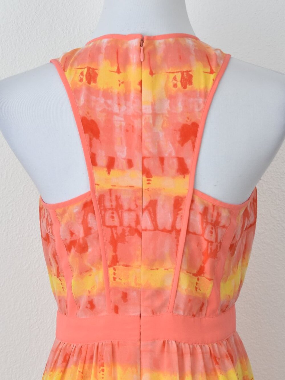 Calvin Klein Chiffon Tie Dye Stripe Maxi Dress - 6 - Picture 3 of 10